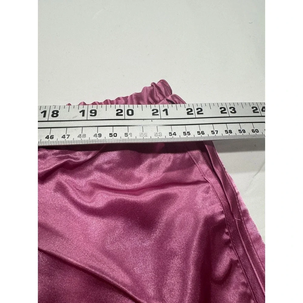 NEW Frederick's of Hollywood Delphine Satin Lace Sleep Set‎ Plus 1X Pink NWT